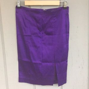 Purple Satin VS Pencil Skirt